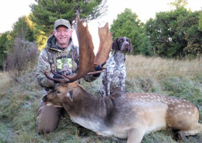 Fallow buck trophy taken by a hunter at Lahar (2)