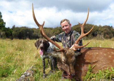 Sika stag trophy taken by a hunter at Lahar (1)