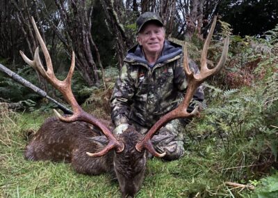 Sika stag trophy taken by a hunter at Lahar (9)